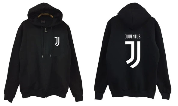JUVENTUS Baskılı Sweatshirt  SİYAH 3XL