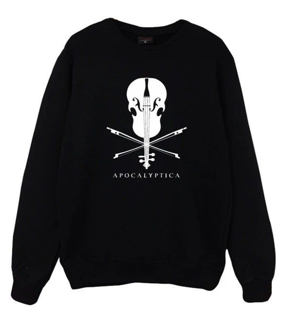 Apocalyptica Baskılı Sweatshirt  SİYAH S