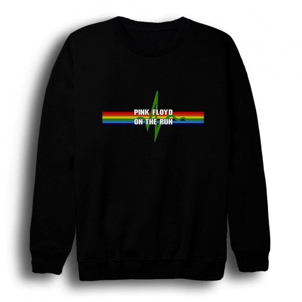 Pink Floyd Baskılı Sweatshirt    SİYAH M