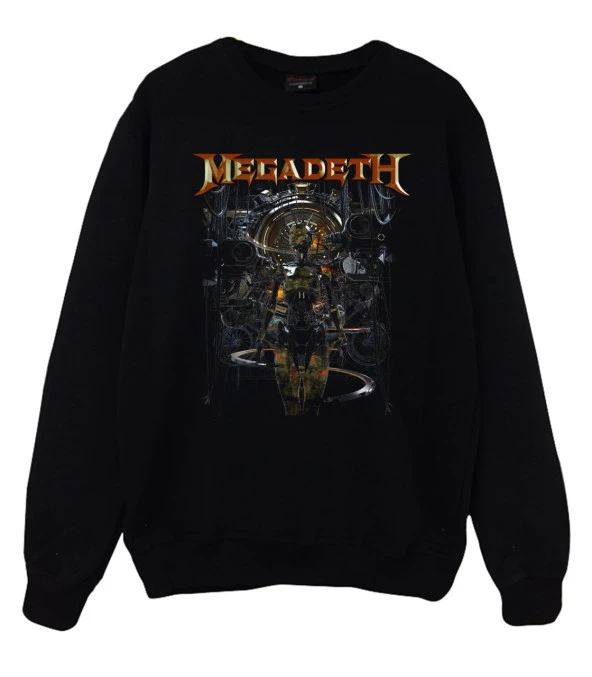 Megadeth Baskılı Sweatshirt  SİYAH XL