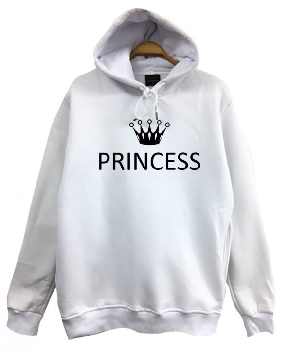 Princess Prenses Baskılı Sweatshirt  BEYAZ 5XL