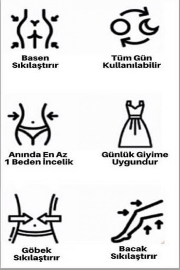 Kadın Korse Göbek,basen,göğüs,kalça Için Tüm Vücut Sıkılaştırıcı Toparlayıcı - 4