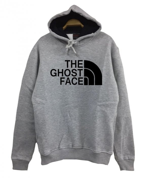 The Ghost Face Baskılı Sweatshirt  GRİ 3XL