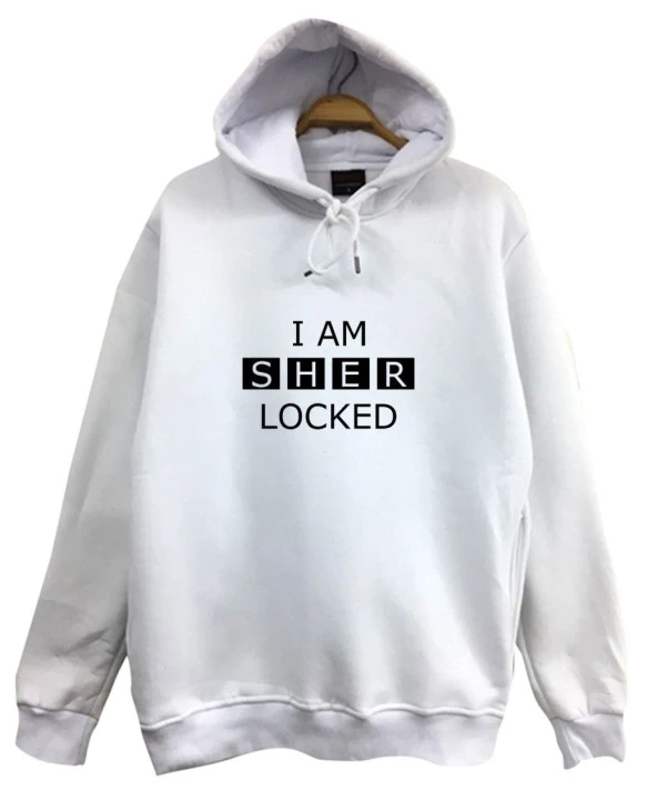 SHERLOCK HOLMES Baskılı Sweatshirt  BEYAZ 3XL
