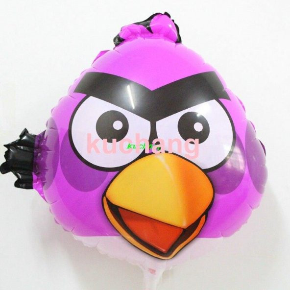 Helyuma Uyumlu Angry Birds Folyo Balon FUŞYA