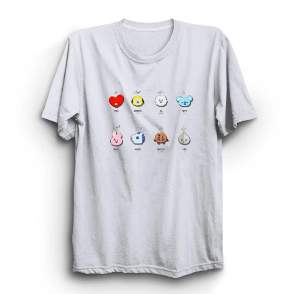 Mizah Baskılı Tshirt  Beyaz M
