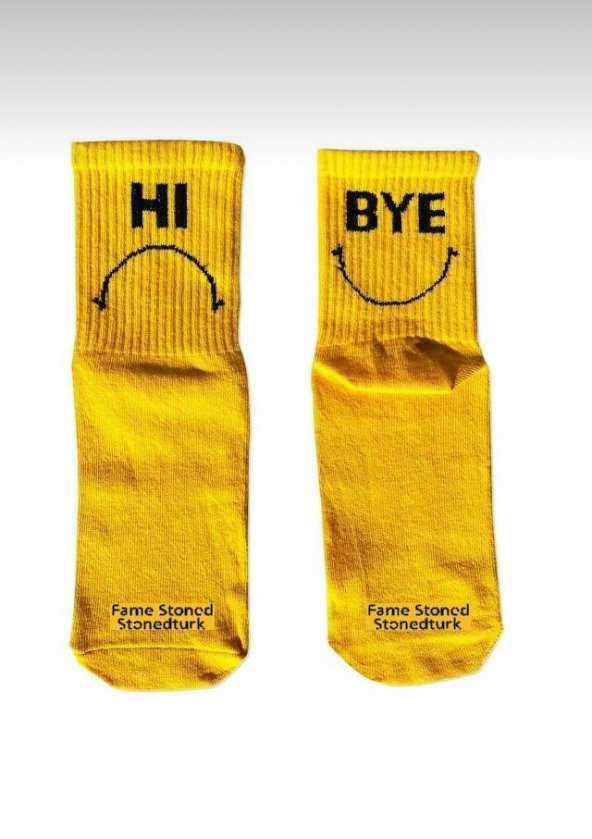 Hi-Bye Baskılı Çorap