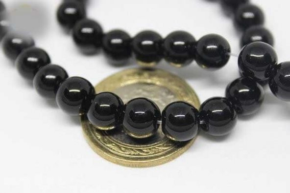 Onix (Oniks) Taşı Parlak Dizi 8mm - Resim 2