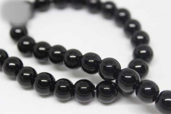 Onix (Oniks) Taşı Parlak Dizi 8mm - Resim 3