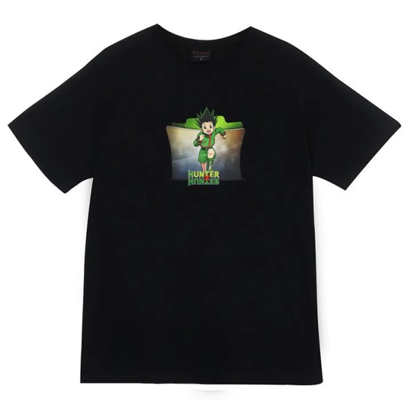 Hunter Anime Baskılı Tshirt  SİYAH M