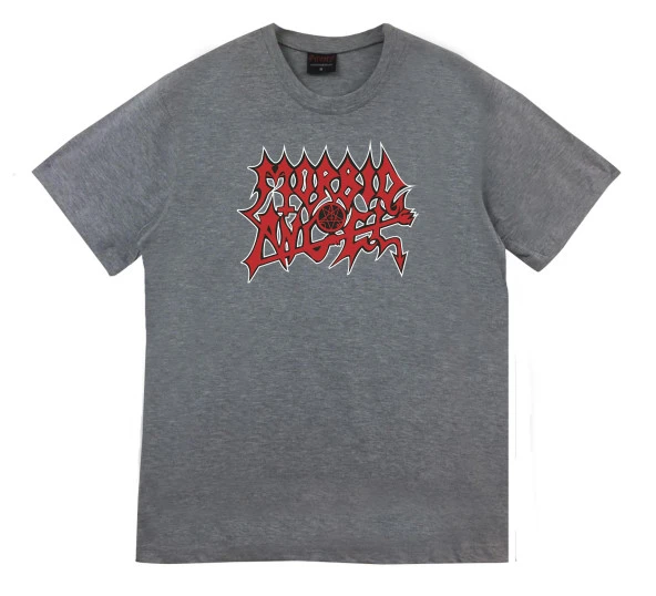 Morbid Angel Death Anime Baskılı Tshirt  GRİ L