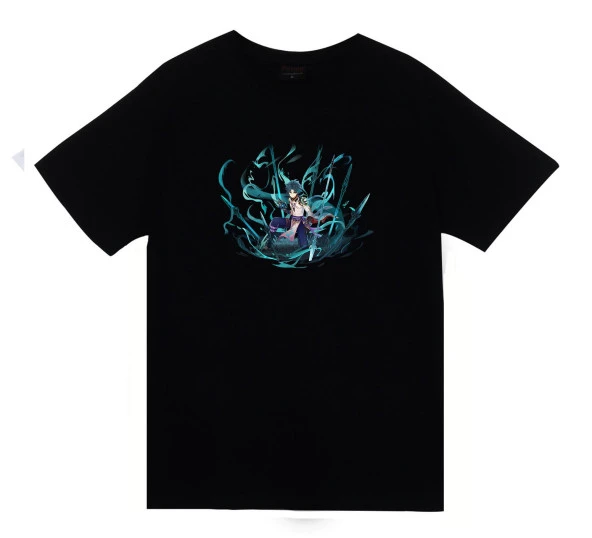 Genshin Impact Anime Baskılı Tshirt  BEYAZ M - 2