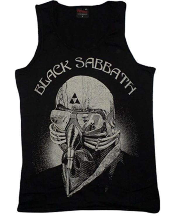 Black Sabbath Baskılı Sıfır Kol T-Shirt    SİYAH XL