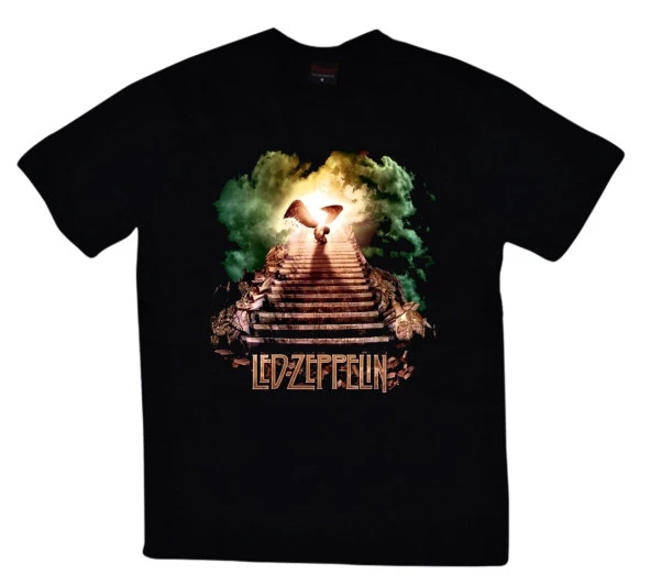 Led Zeppelin Baskılı T-shirt    SİYAH L