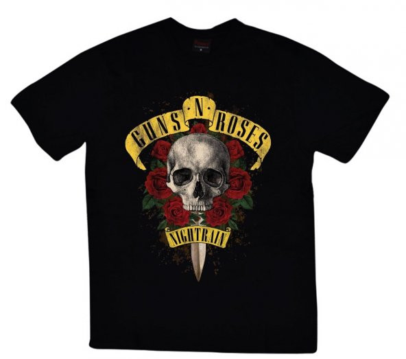 Guns N Roses Baskılı T-shirt    SİYAH M