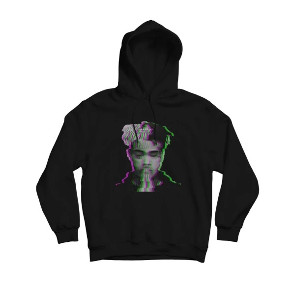 Xxxtentacion Baskılı Kapşonlu Sweatshirt    SİYAH S