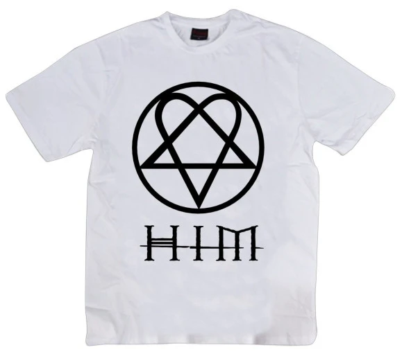 Him Baskılı T-shirt    BEYAZ 3XL