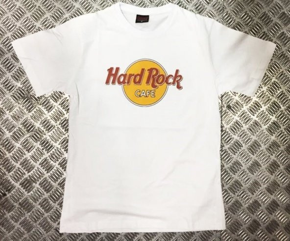 HARD ROCK Baskılı T-shirt  BEYAZ 2XL