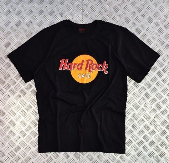 HARD ROCK Baskılı T-shirt  SİYAH 2XL