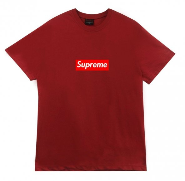 Supreme Baskılı T-shirt  KIRMIZI S