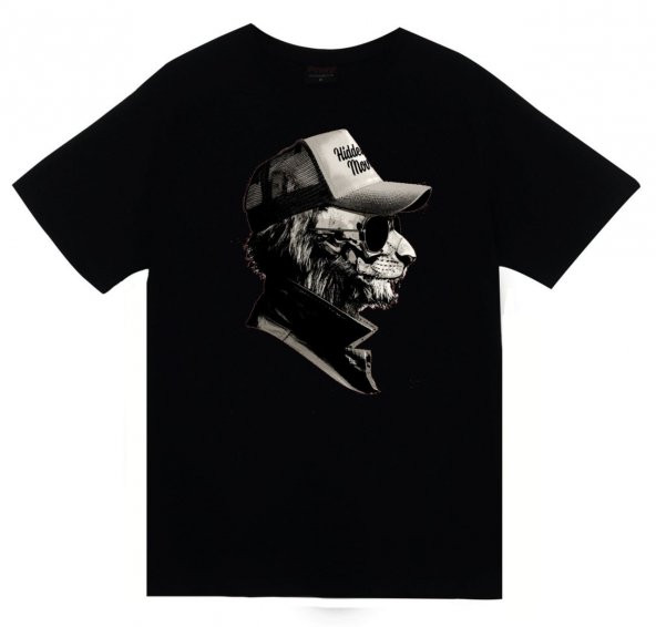 Aslan Baskılı T-shirt  SİYAH S