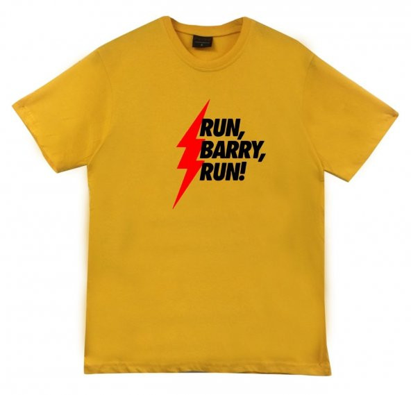Run Barry Run Tişört  SARI XL