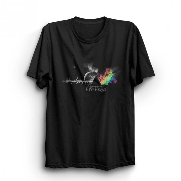 Pink Floyd Baskılı Tişört  SİYAH 4XL