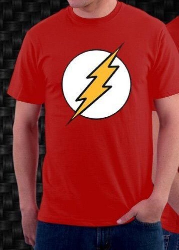Flash Baskılı Lisanlı T-shirt  KIRMIZI M