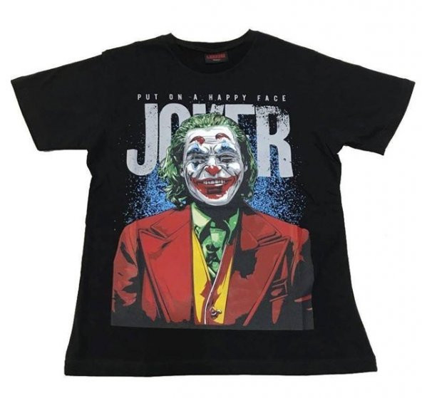 Joker Baskılı Lisanslı T-shirt  SİYAH M