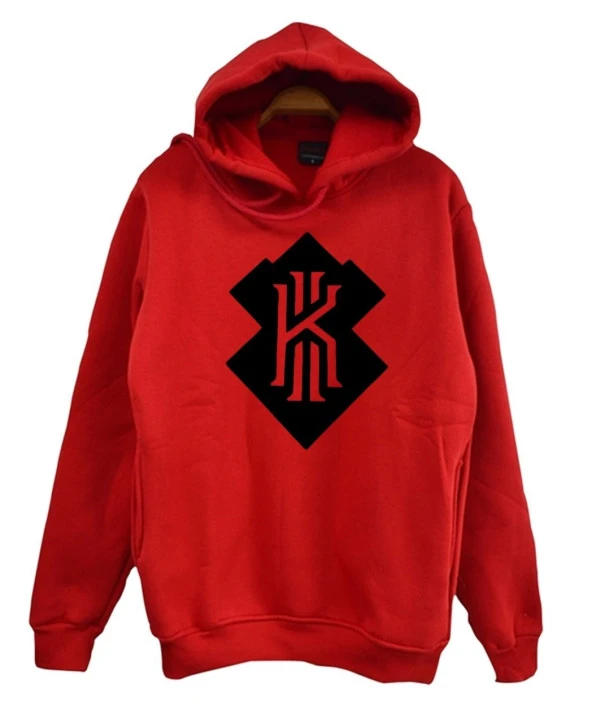 KYRIE IRVING Baskılı Sweatshirt  KIRMIZI 3XL