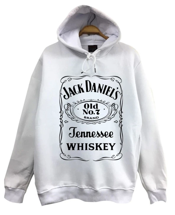 JACK DANIELS Baskılı Sweatshirt  BEYAZ XL