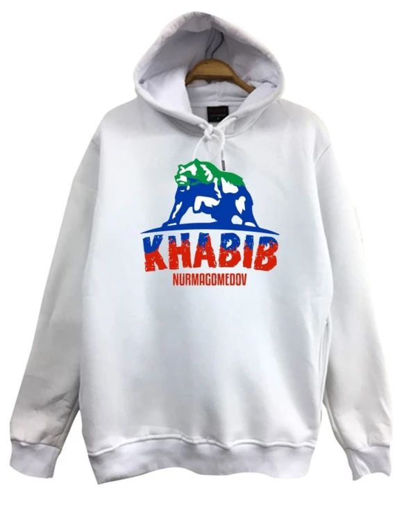 Khabib Nurmagomedov Baskılı Sweatshirt  SİYAH 5XL