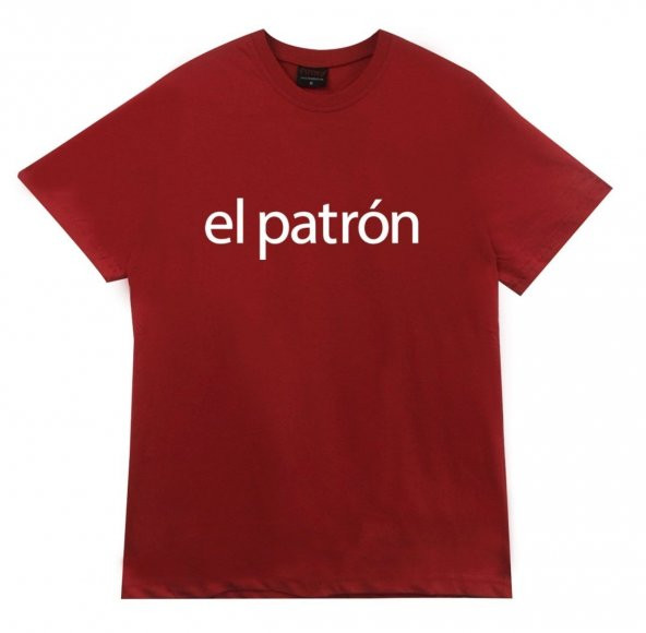 EL PATRON PABLO ESCOBAR Baskılı T-shirt  KIRMIZI M