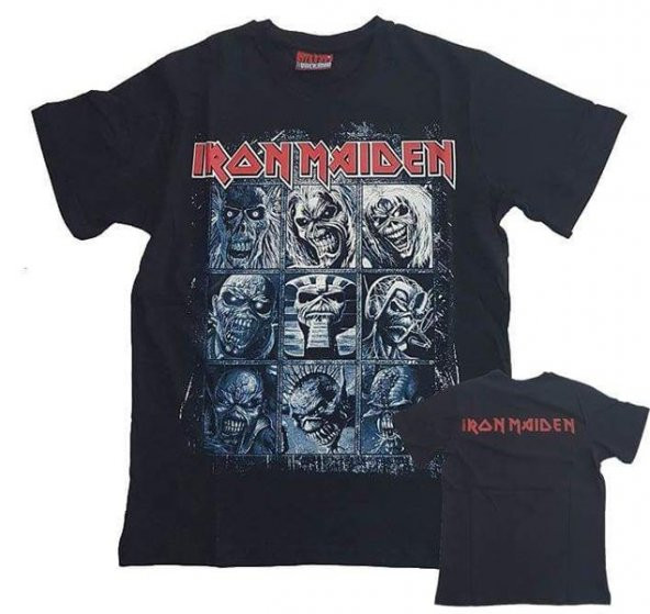 Iron Maiden Baskılı Lisanslı T-shirt  SİYAH XS