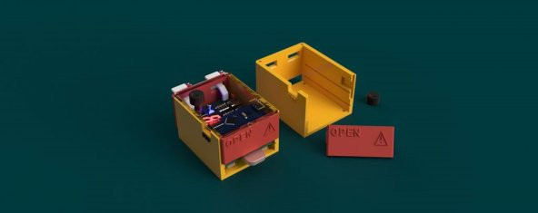 Arduino Pil Spot Kaynakçı Kutu Kılıf Plastik Aparat