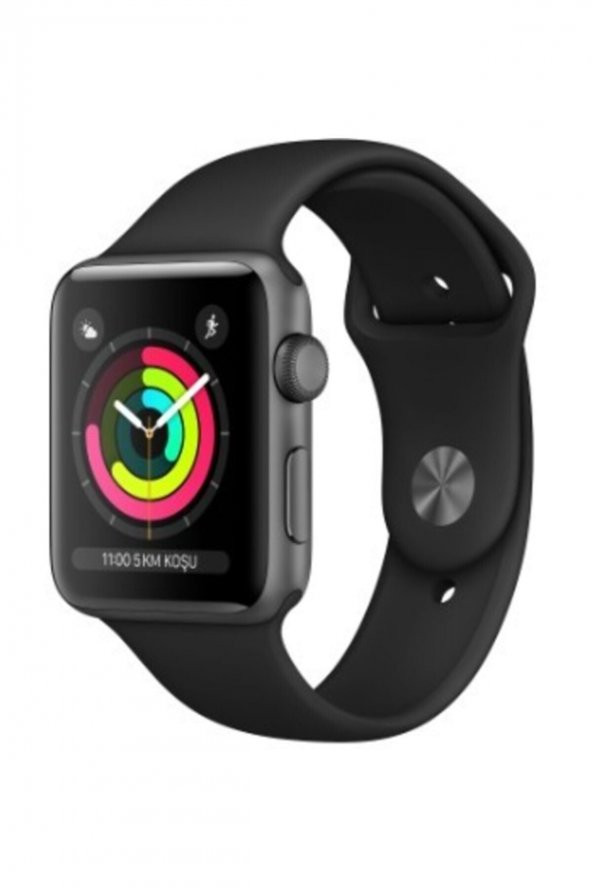 Apple Watch Seri 3 GPS 42 mm Uzay Grisi Alüminyum Kasa ve Siyah Spor Kordon - MTF32TU/A (Apple Türkiye Garantili)