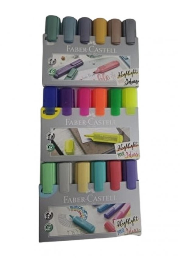 Fosforlu Kalem Seti 18 Renk Pastel Neon Metalik 1 Paket İşaret Kalemi - 3