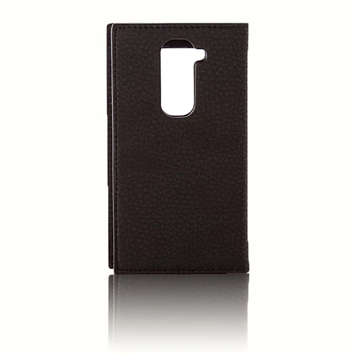 LG G2 Mini D610 Gizli Mıknatıslı Pencereli Premium Magnum Kılıf Siyah - 3