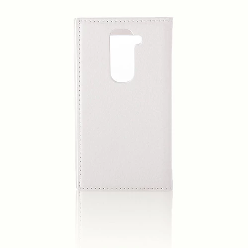 LG G2 Mini D610 Gizli Mıknatıslı Pencereli Premium Magnum Kılıf Beyaz - 3