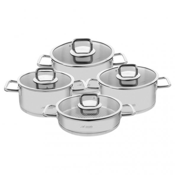 Aryıldız Vento Prestige Çizgili 4 Parça Tencere Takımı