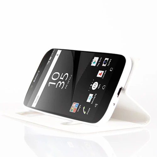 Sony Xperia Z5 Premium Gizli Mıknatıslı Pencereli Magnum Kılıf Beyaz - 2