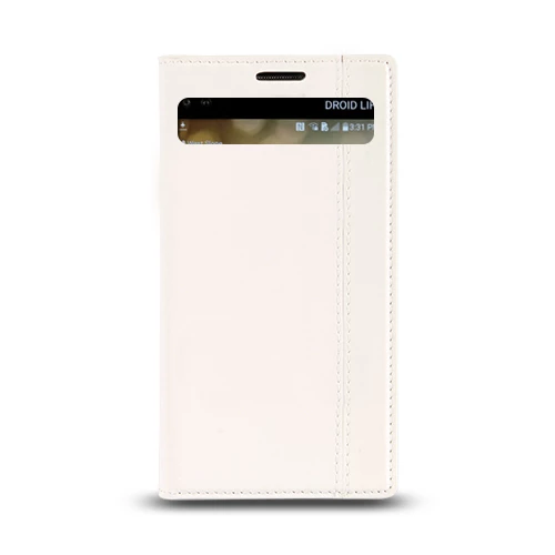 LG V10 Gizli Mıknatıslı Pencereli Magnum Kılıf Beyaz