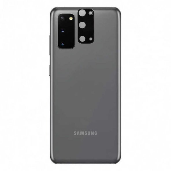 Samsung Galaxy S20 3D Kamera Lens Koruyucu Temperli Cam Çerçeve