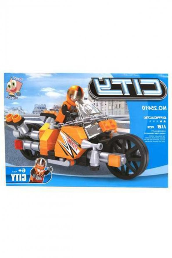 City Motor Legosu Minik Parçalı Motor Lego 25410