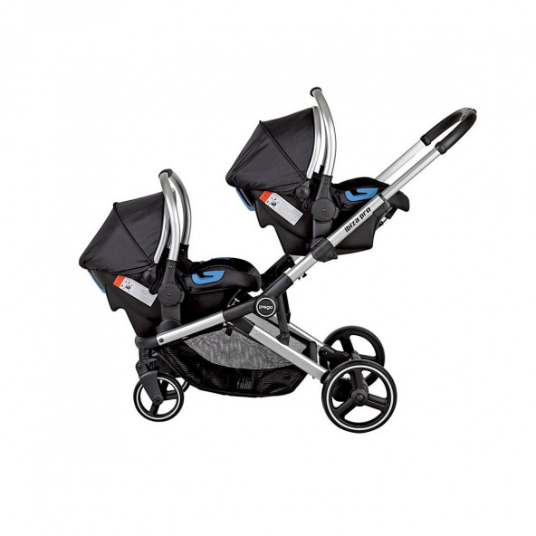Prego Ibiza Pro Travel İkiz Bebek Arabası Siyah - 8