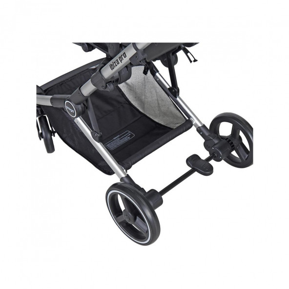 Prego Ibiza Pro Travel İkiz Bebek Arabası Siyah - 11