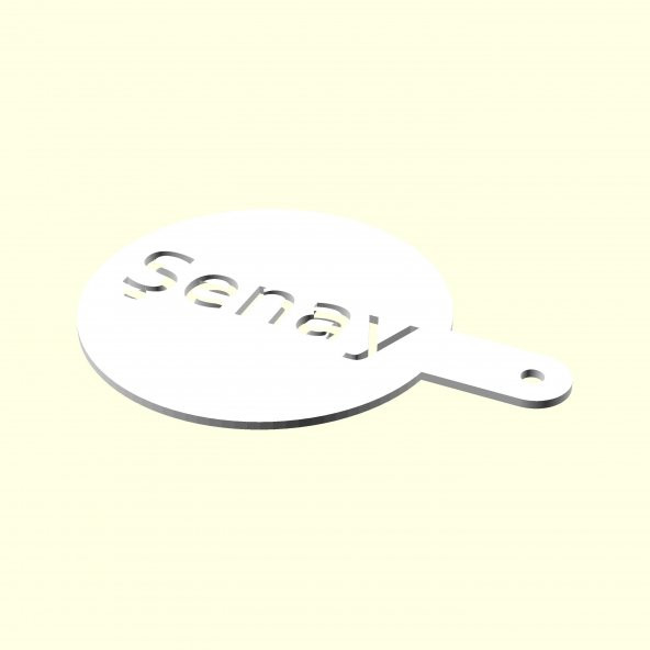 Şenay Kişiye İsime İsme Özel Kahve Stencil Stensıl Şablon Cafeler İçin Sevgiliye Eşe Hediyelik Hediyesi Dekoratif Organik Plastik