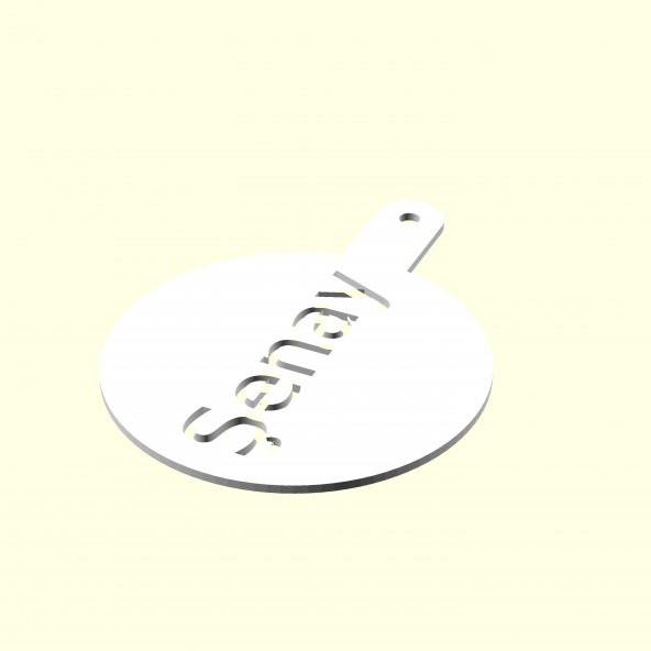 Şenay Kişiye İsime İsme Özel Kahve Stencil Stensıl Şablon Cafeler İçin Sevgiliye Eşe Hediyelik Hediyesi Dekoratif Organik Plastik - 2