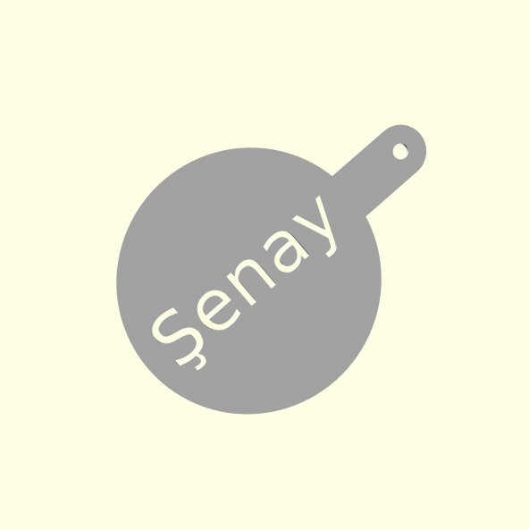 Şenay Kişiye İsime İsme Özel Kahve Stencil Stensıl Şablon Cafeler İçin Sevgiliye Eşe Hediyelik Hediyesi Dekoratif Organik Plastik - 6