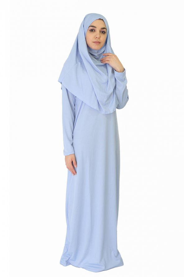 BEBE MAVİSİ FERMUARSIZ NAMAZ ELBİSESİ - 3